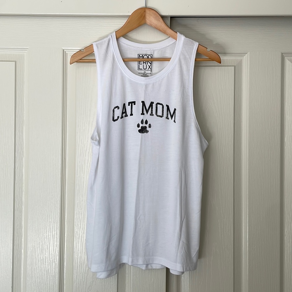 Cat Mom tank XXL